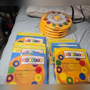 5 Saxon Learning Palettes For Children And 11 Packages Of Learbing Cards